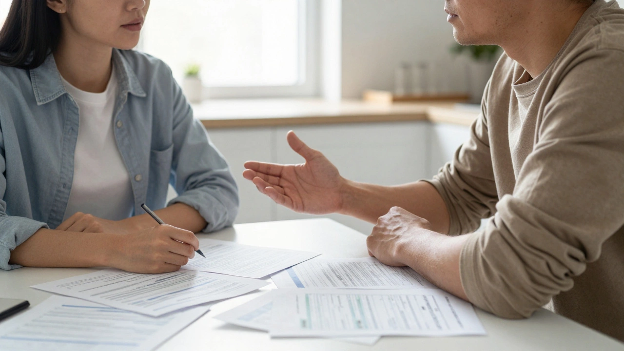 Couple discussing finances openly to rebuild trust after secrecy
