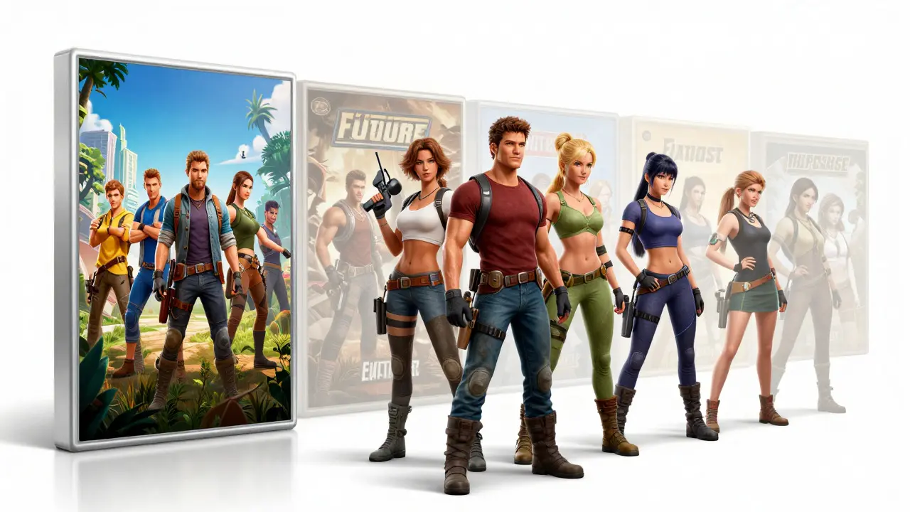 Conceptual art showing the shift from stereotypical to inclusive game marketing